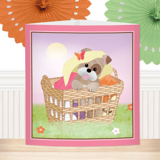 Birthday Direct's Clothesline Puppy Baby Shower Pink Centerpiece