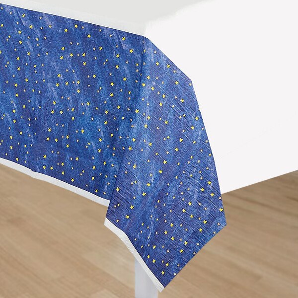 Twinkle Little Star Blue Table Cover, 54 x 102 inch