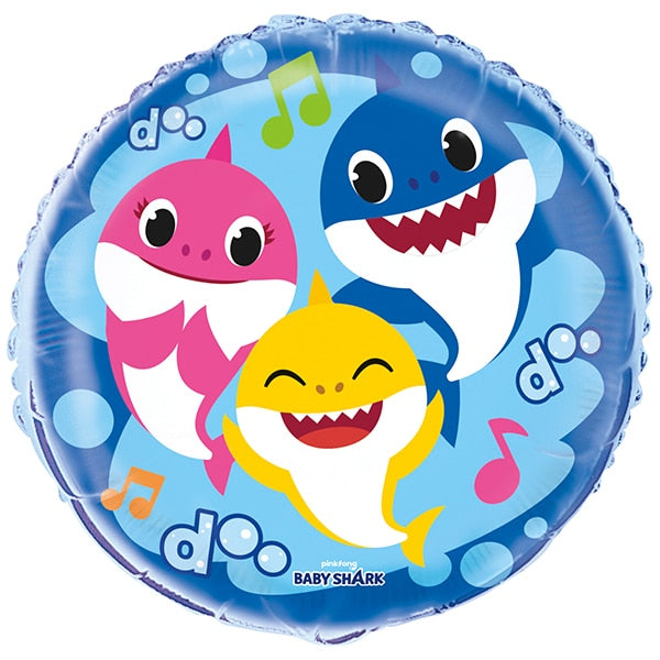 Baby Shark Foil Balloon, 18 inch, each