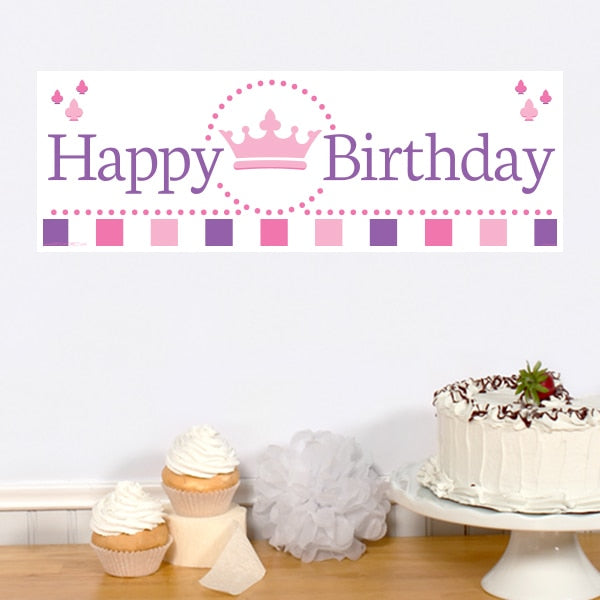 Little Princess Birthday Tiny Banner, 8.5x11 Printable PDF Digital Download by Birthday Direct