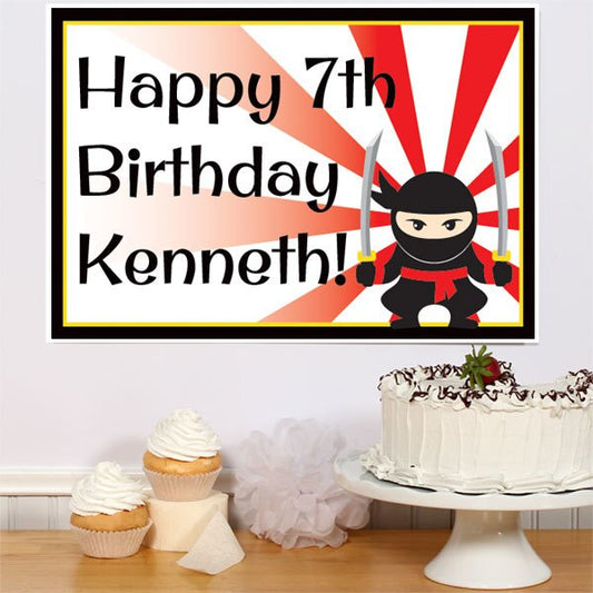 Birthday Direct's Little Ninja Birthday Custom Sign