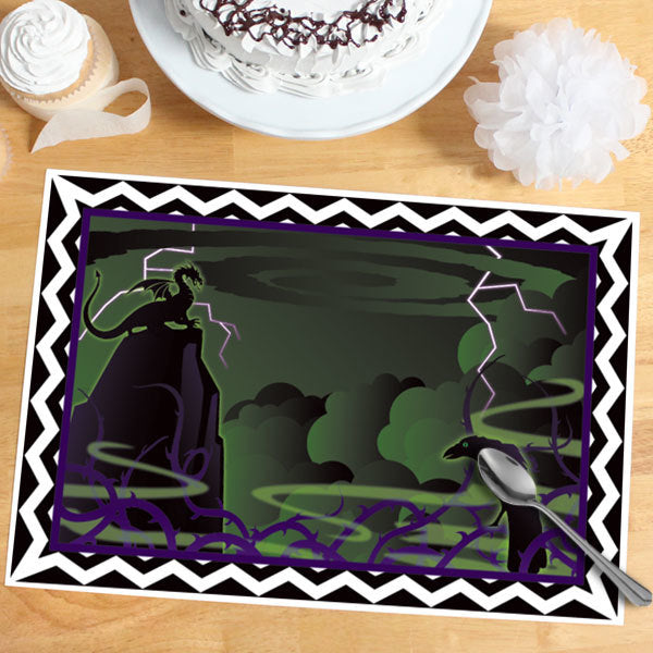 Dark Fairy Party Placemat, 8.5x11 Printable PDF Digital Download by Birthday Direct