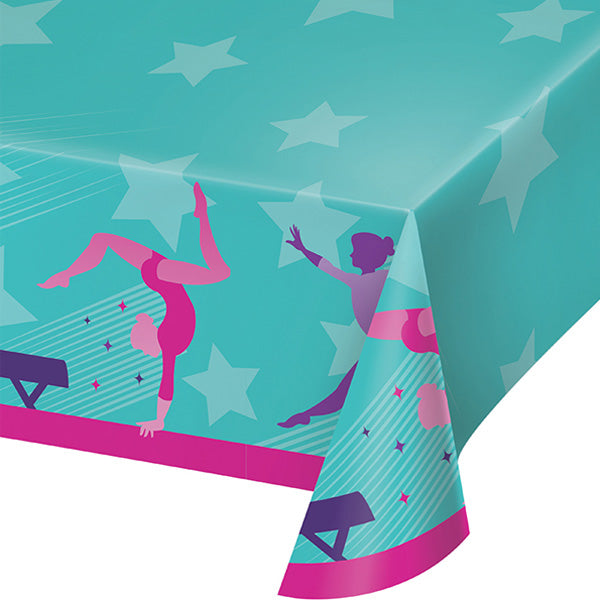 Gymnastics Party Paper Table Cover, 54 x 102 inch