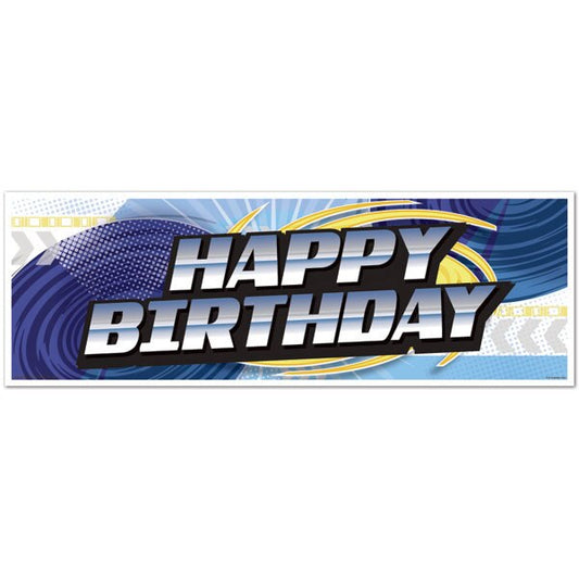 Battle Spinners Birthday Tiny Banner, 8.5x11 Printable PDF Digital Download by Birthday Direct