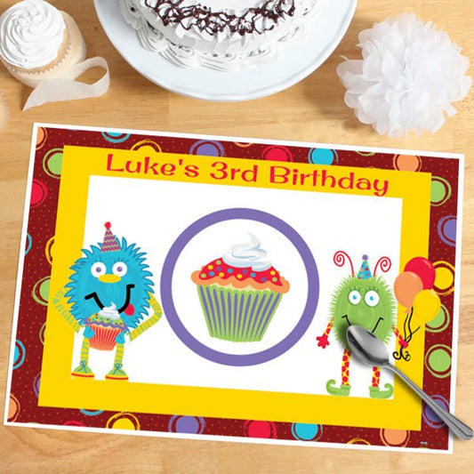 Birthday Direct's Little Monsters Party Custom Placemats