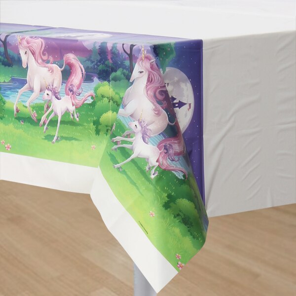 Unicorn Fantasy Birthday Table Cover, 54 x 102 inch, each