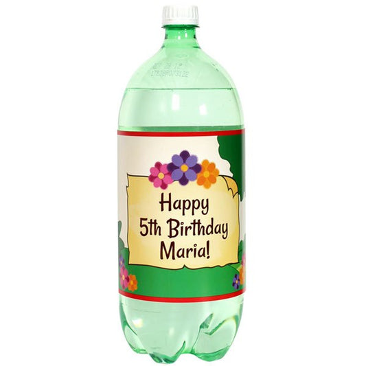 Birthday Direct's Explorer Girl Party Custom Bottle Labels