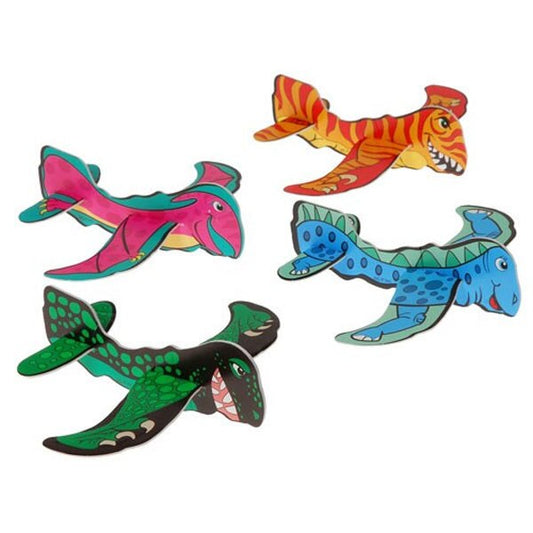 Dinosaur Party Favor Gliders 6 inch Foam 12 count