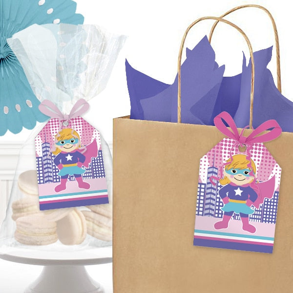 Birthday Direct's Super Girl Power Party Favor Tags