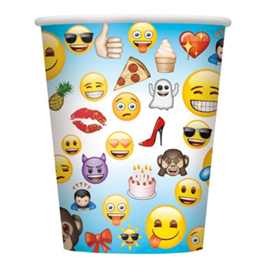 Emoji Party Cups, 9 oz, 8 ct