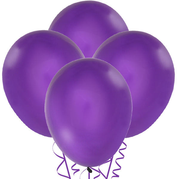 Purple Latex Balloons, Regal Purple, 12 inch, set of 15