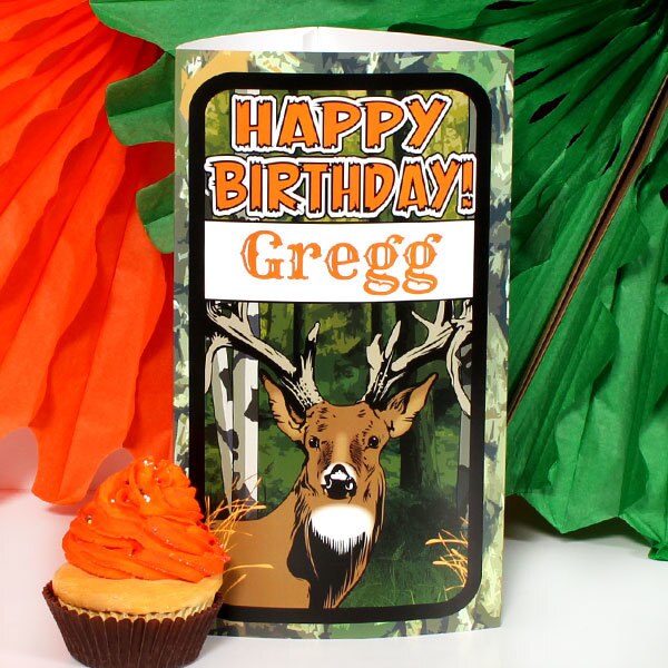 Birthday Direct's Camouflage Deer Birthday Custom Centerpiece