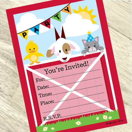 Birthday Direct's Farm Barnyard Party Invitations