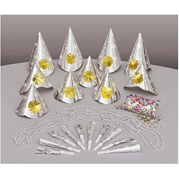 Silver Party Kit For 10, favor, set