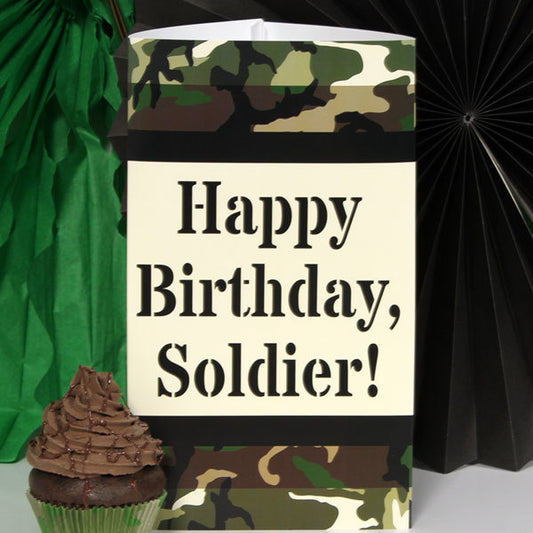 Birthday Direct's Camouflage Party Tall Centerpiece