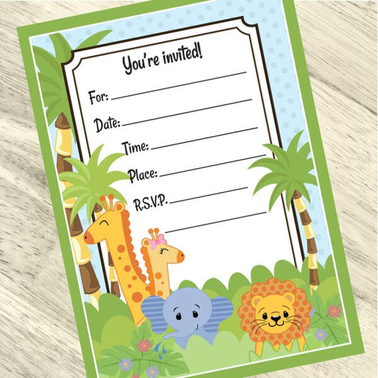 Birthday Direct's Jungle Babies Party Invitations