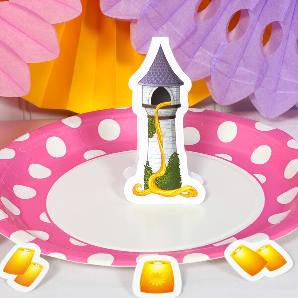 Birthday Direct's Princess Rapunzel Party DIY Table Decoration