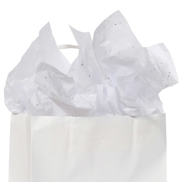 White Sparkle Tissue Paper