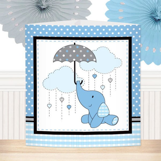Birthday Direct's Elephant Baby Shower Blue Centerpiece