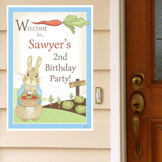 Birthday Direct's Peter Rabbit Party Custom Door Greeter