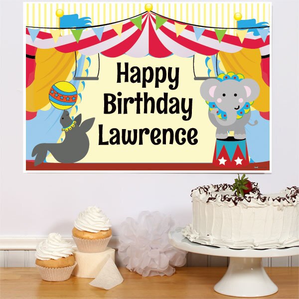 Birthday Direct's Circus Party Custom Sign