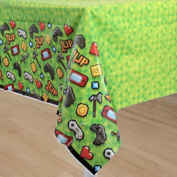 Gaming Party Table Cover, 54 x 102 inch, each