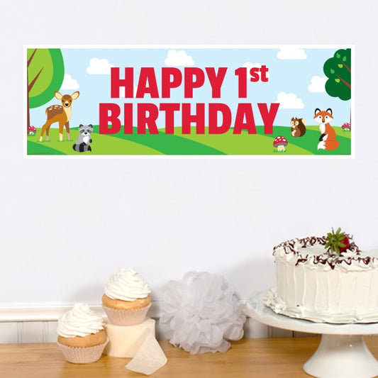 Birthday Direct's Woodland 1st Birthday Tiny Banners