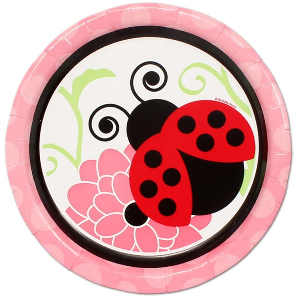 Little Ladybug Party Lunch Plates