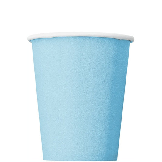 Powder Blue Cups, 9 oz, 8 ct