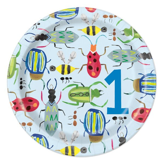Bugs 1st Birthday Dessert Plates, 7 inch, 8 count