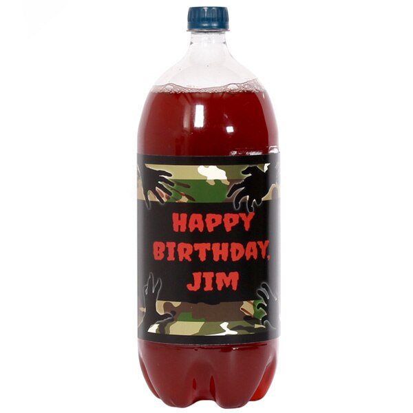 Birthday Direct's Zombie Party Custom Bottle Labels