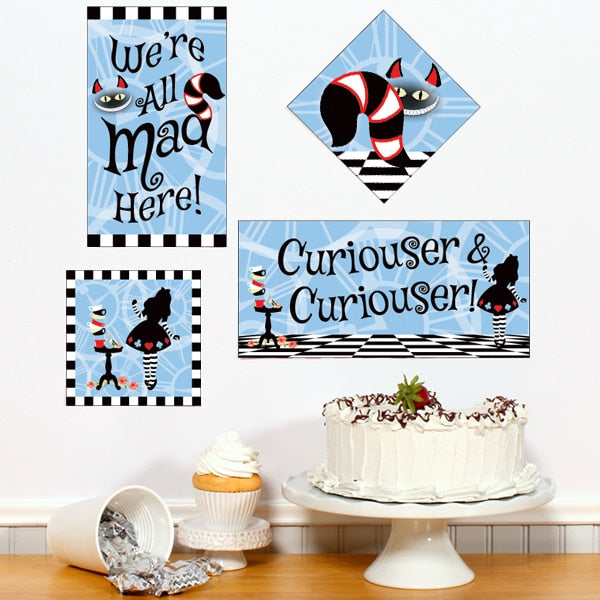 Birthday Direct's Alice in Wonderland Party Sign Cutouts
