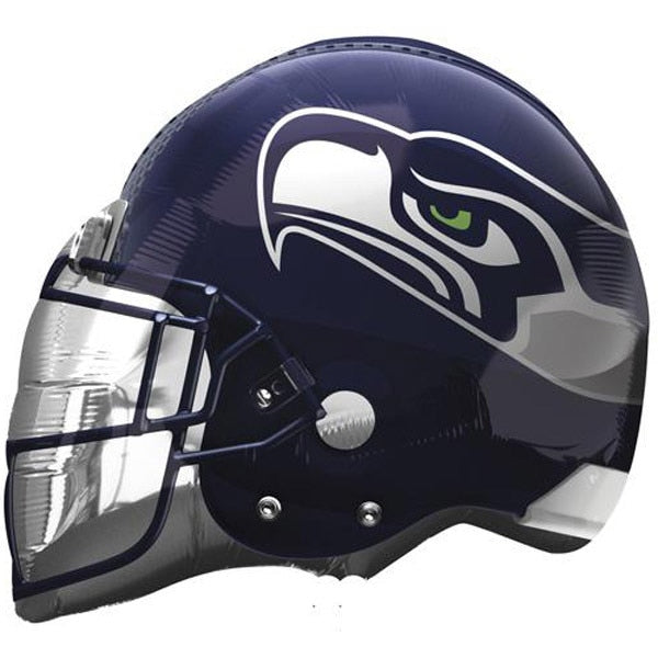 NFL Football Seattle Seahawks Helmet Foil Balloon, 24 x 23 inch, each