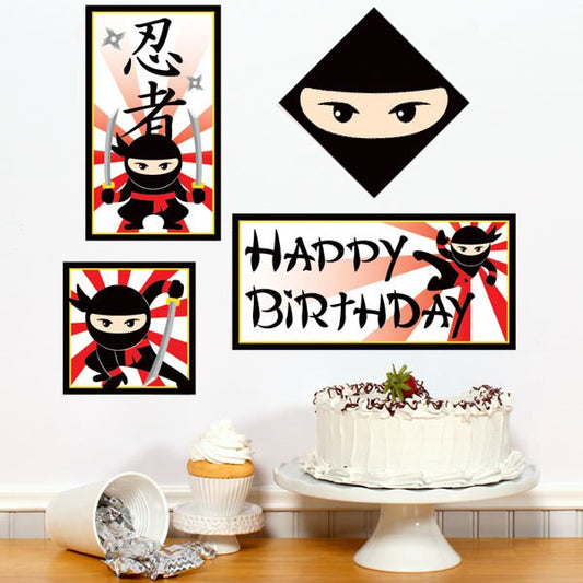 Birthday Direct's Little Ninja Birthday Sign Cutouts