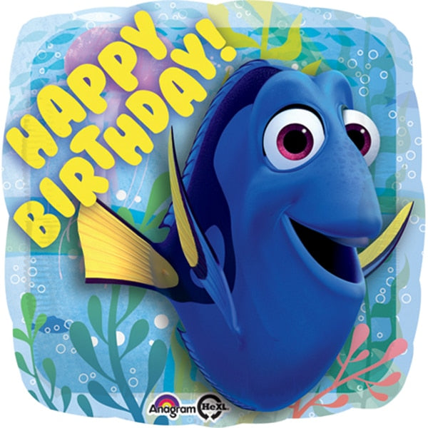 Finding Dory Happy Birthday Foil Balloon, 18 inch, each