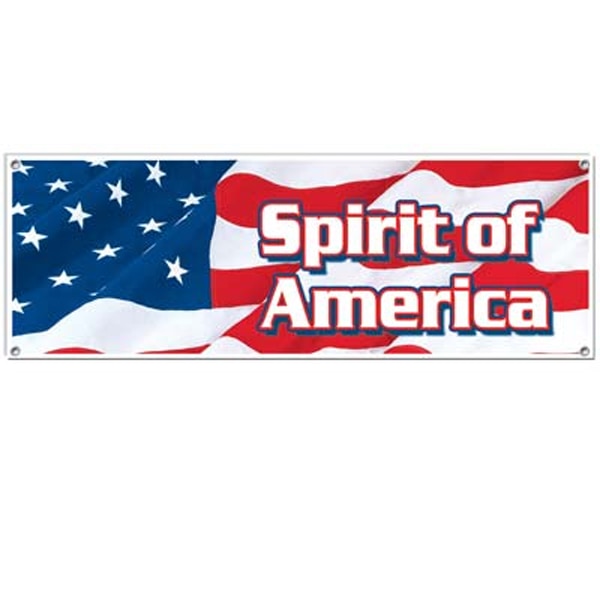 Patriotic Spirit of America Banner, 5 feet, each