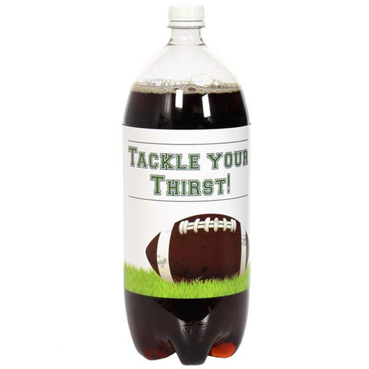 Birthday Direct's Football Party Large Bottle Labels