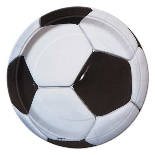 Soccer Party Dessert Plates, 7 inch, 8 count