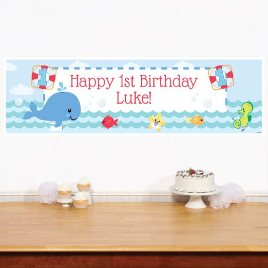 Birthday Direct's Sea Baby 1st Birthday Custom Banner