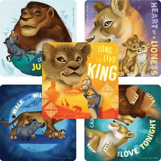 The Lion King Movie Stickers, 2.5 inch, 30 count