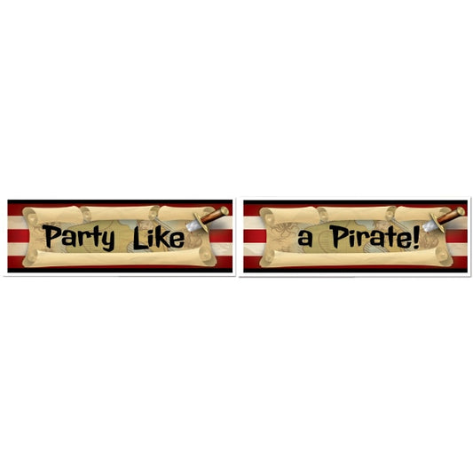 Birthday Direct's Pirate Treasure Party Two Piece Banners