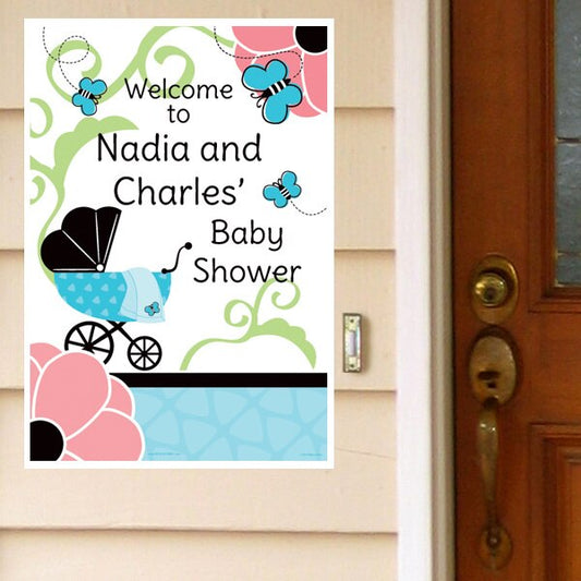 Birthday Direct's Butterfly Baby Shower Custom Door Greeter
