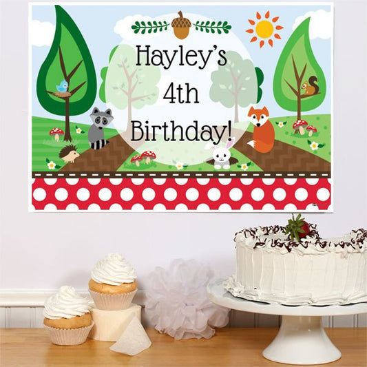 Birthday Direct's Woodland Party Custom Sign