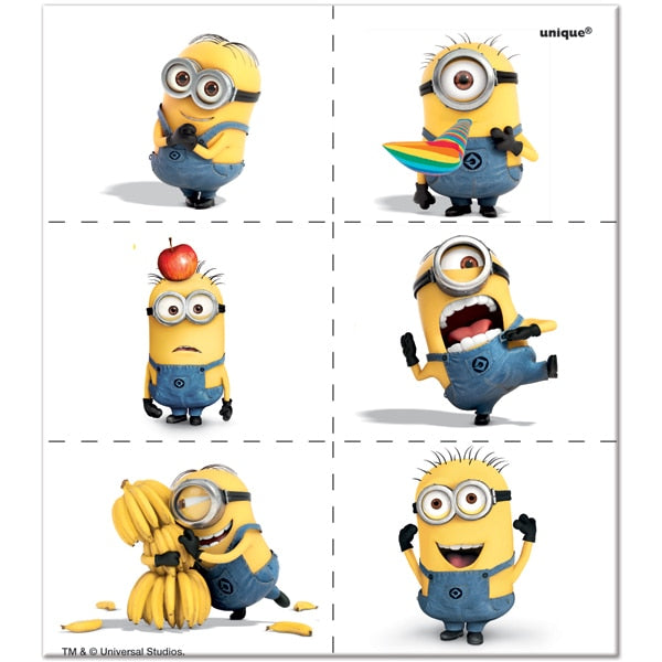 Despicable Me Minions Temporary Tattoos, set, each