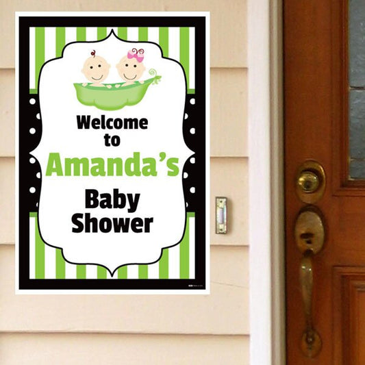 Birthday Direct's Sweet Pea Baby Shower Custom Door Greeter