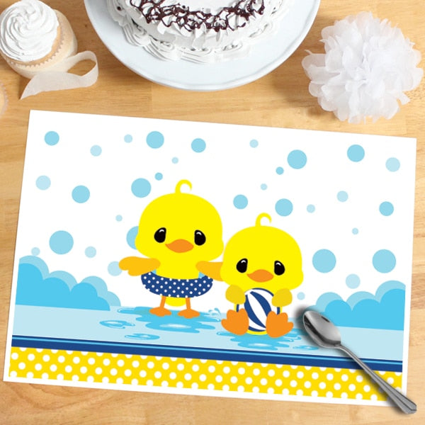 Little Ducky Party Placemat, 8.5x11 Printable PDF Digital Download by Birthday Direct