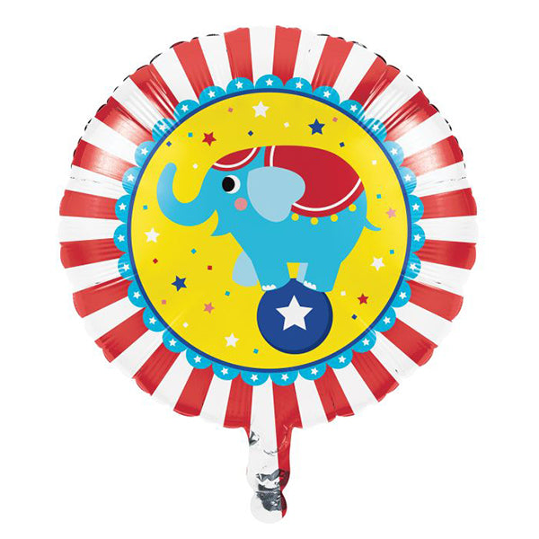 Big Top Circus Party Foil Balloon, 18 inch, each