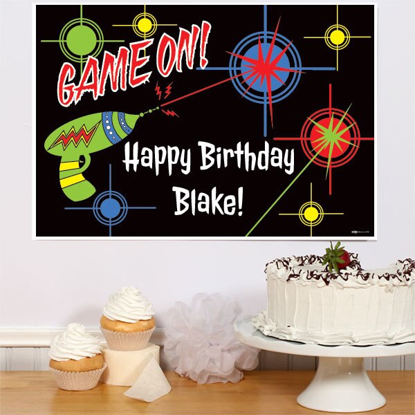 Birthday Direct's Laser Tag Birthday Custom Sign